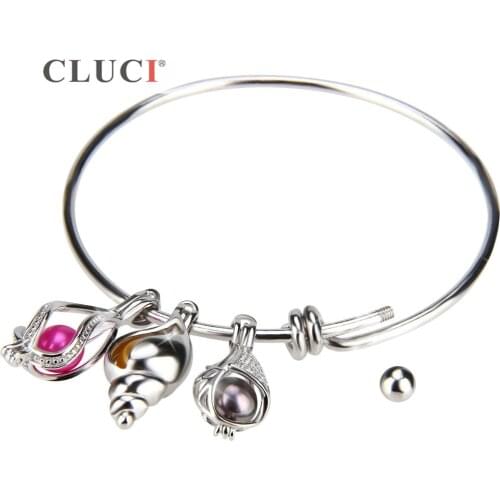 CLUCI Bracelet Office Style 925 Sterling Silver Simple Accessory to DIY Jewelory Bracelet/bangle for Women Fine Jewelry SB042SB