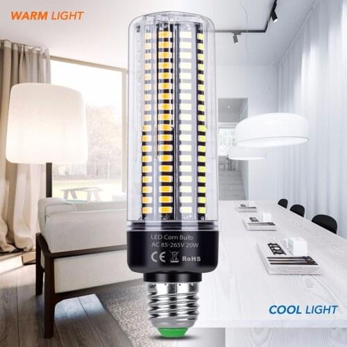 E27 LED Bulb Corn Lamp E14 220V 3.5W 5W 7W 9W 12W 15W 20W 110V Aluminum led Energy saving Light Bulb Smart IC No Flicker lampada