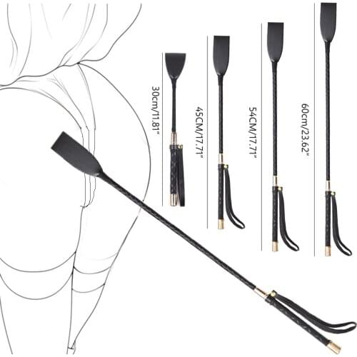 Fetish Flogger Leather Whip Slave Bondage Sex Spanking Paddle With Sword Handle Lash Riding Crop Horse Whip Bdsm Woman Sex Toys