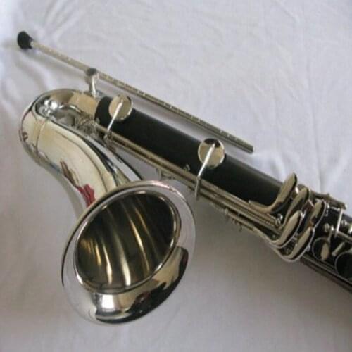 Nice bass clarinet Bb keys ebonited body, Nickel plated,great tone AC-132