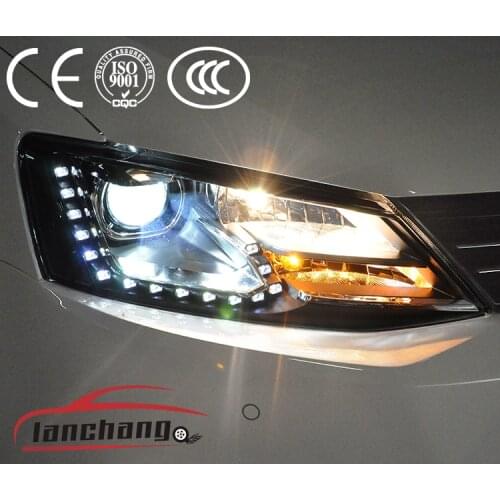 Jetta Suitable for new sagitar headlamp assembly GLI 12-18 sagitar LED headlamp refit xenon daily light