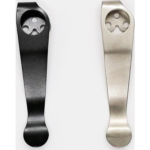 Titanium Alloy Pocket Clip 3-Hole for Spyderco Para3 C81 C223