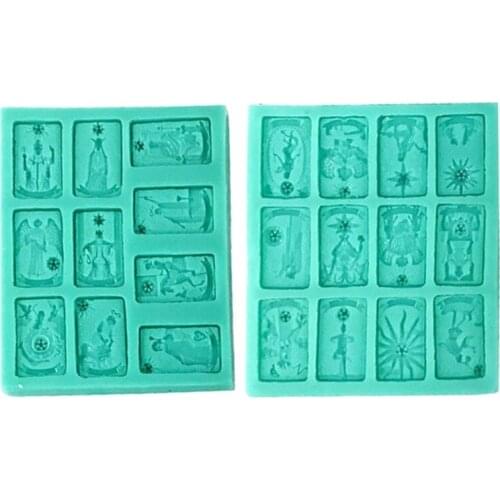 Card Necklace Epoxy Resin Mold Earrings Pendant Casting Silicone Mould DIY Crafts Jewelry Casting Tools