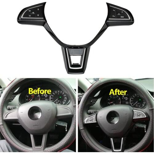 Multifunction steering wheel control button switch for S-koda Superb Yeti Rapid Octavia volume phone audio switch