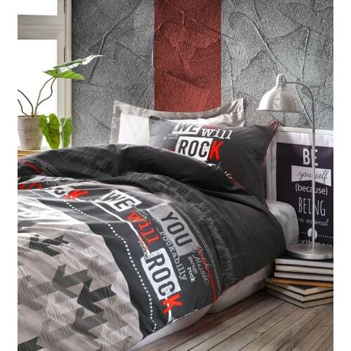 Turkey Single Young Boxer Cotton Duvet Sets, Bed Sheets, Pillow Cases, Childrens Room, Gift, Bed Linen, Girls&Boys, 100% Cotton