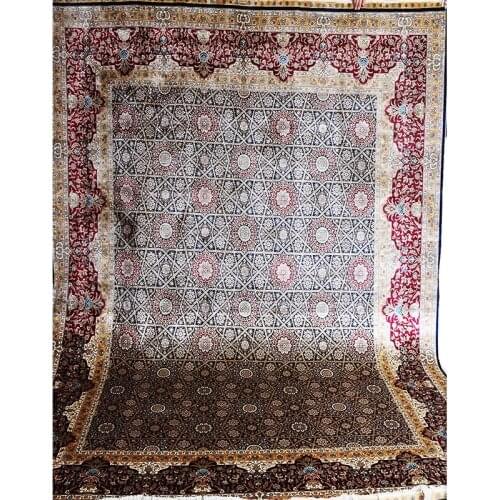 8'x10' Luxury Hand Knotted Persian Designs Carpet beautiful design Custom Hand made Silk Rugs for Living Room