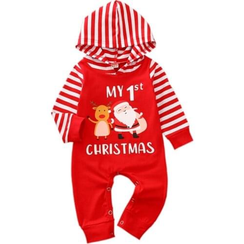 Christmas Outfit Kids Baby Girls Boys Clothes Long Sleeve Onesies Children Playsuit Rompers Infant Costume Clothing Autumn