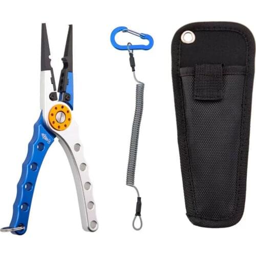 Aluminum Alloy Fishing Pliers For Install Fishing Hooks And Split Ring 20cm 180g Fishing Tool Gear Hook Recover Cutter Line