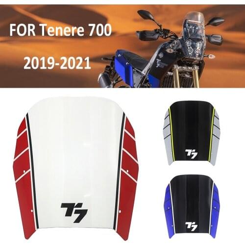 FOR YAMAHA Tenere 700 T700 XTZ 700 2019 2020 2021 Motorcycle Accessories Front Windshield Windscreen Airflow Wind Deflector