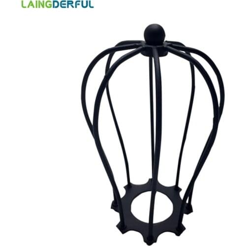 Retro Vintage Metal Cage Lamp Cover Industrial Decor Lamp Shade Guard Wire Cage Ceiling Fitting Hanging Bars Cafe Lampshade