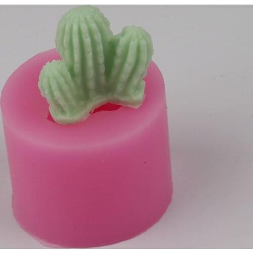 High quality Silicone mould plant cactus Shape 3D fondant cake mold Handmade soap mold resin clay craft DIY Incense tools