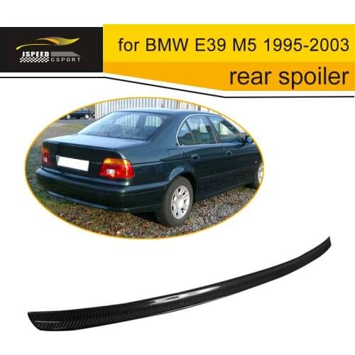 Carbon Fiber Rear Spoiler Auto Car Trunk Spoiler for BMW E39 M5 1995-2003