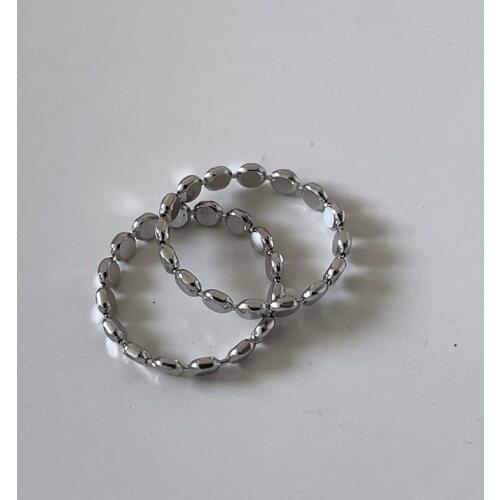 Origin Summer Unique Design Circle Ring for Women Girls Minimalist Silver Color Metallic Index Finger Ring Jewellery Accessories