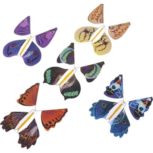 1Pc Card magic flying out butterfly surprise magic props mystical trick toys