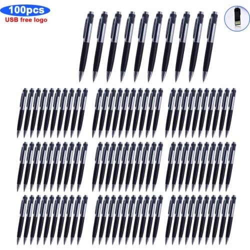 100pcs free logo USB pen metal Flash Drive 2.0 USB 32GB 16GB 128GB 64GB 8GB 4gb Pendrive High Speed Pen Drive Metal Flash Disk