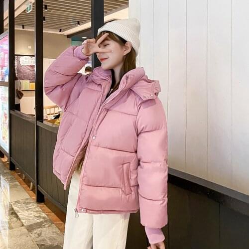 5 Colors Women Warm Quilted Bubble Coat Winter Thick Puffer Jacket Hooded Korean Short Parkas Overcoat Female 2020 New