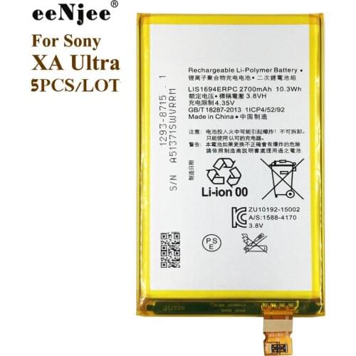 EENJEE 5PCS LIS1594ERPC Battery For Sony Xperia Z5 Mini XA Ultra C6 F3216 F3212 F3213 F3215 S50 F3216XC F5321