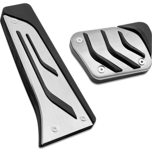 1 Set Car Gas Brake Pedal Cover Pad Trim Fit For BMW 1 2 3 4 5 6 7 Series X3 X4 X5 X6 AT Models 2017 2018 2019