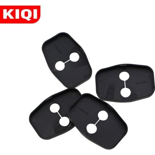KIQI Car Sticker for Peugeot 208 2014 - 2019 ABS Door Lock Protection Cover Door Locks Protector Covers Accessories