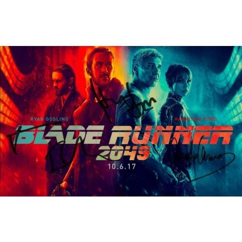 BLADE RUNNER 2049 CAST SIGNED PHOTO Art Film Print Silk Poster Home Wall Decor 24x36inch