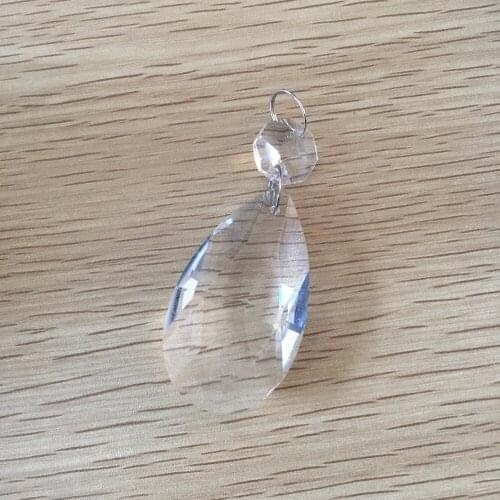 FreeShipping, 1pcs 14mm octagon beads with 50mm crystal pendant for HANGING CRYSTAL GARLAND WEDDING STRAND