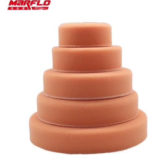 MARFLO Sponge Polishing Pad Dual Action Pad Sponge Buff Polish Pad Heavy Medium Fine Grade 180mm 150mm 125mm 100mm 80mm