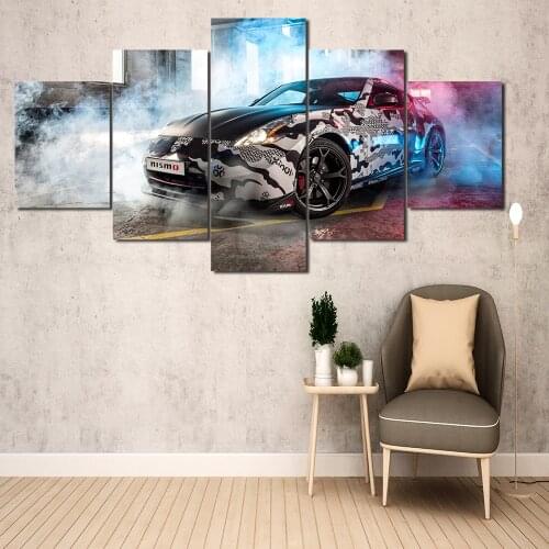 HD Print Canvas Painting 5 Piece Wall Art Poster Car 370Z NISMO Home Decor Living Room Modern Wall Decoration Picture