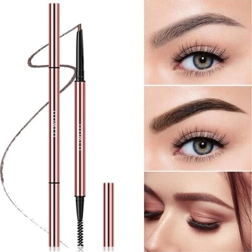 O.TWO.O 6 Colors Ultra Fine Triangle Eyebrow Pencil Precise Brow Definer Long Lasting Waterproof Blonde Brown Eye Brow Makeup