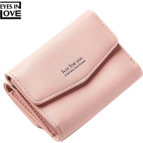 EYES IN LOVE Envelope Designer Small Women Wallets Card Holder Coin Pocket Woman Mini Clutch Female Wallet Girls Purses