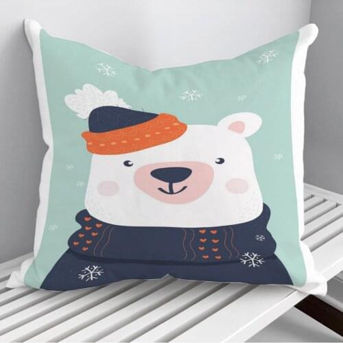 Bear Throw Pillows Cushion Cover On Sofa Home Decor 45*45cm 40*40cm Gift Pillowcase Cojines Dropshipping