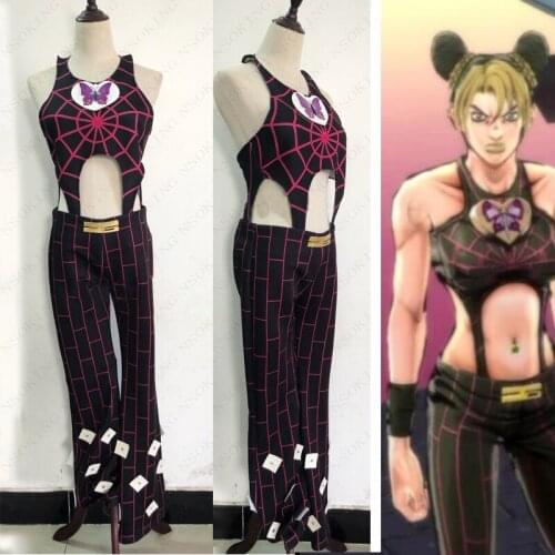 New Anime JoJos Bizarre Adventure Jolyne Cujoh Cosplay Jolyne Kujo Costume custom made