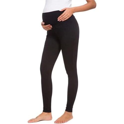 Solid Color Maternity Leggings, Women Casual Stretchy Lounge Pants (Black, Light Grey, Dark Grey)