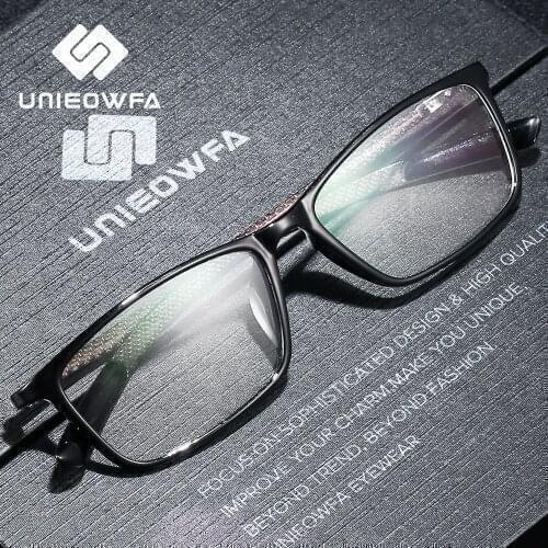 Carbon Fiber Optical Glasses Frame Men Clear Myopia Prescription Eyeglasses Frame Men Korean Rectangle Full Frame Eyewear Brand