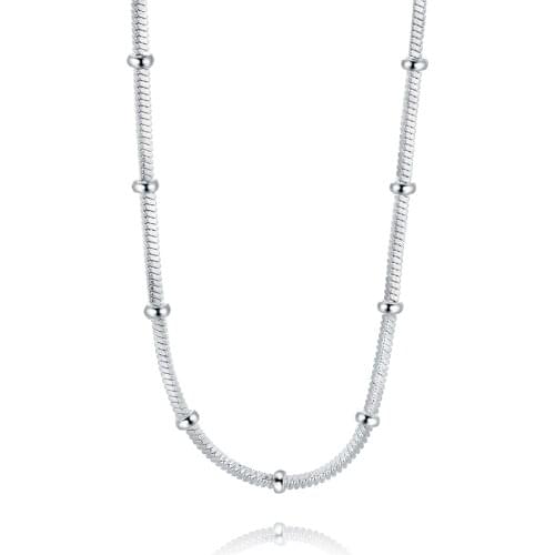 Wholesale silver color jewelry European style popular Women lady cute Charms Snake chain necklace fashion Christmas Gift