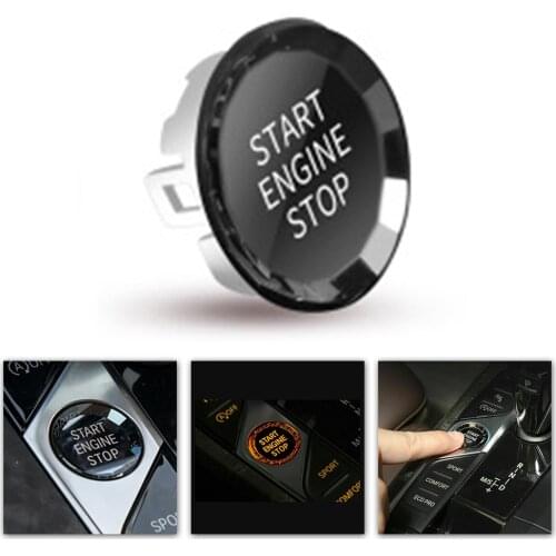 Plastic For BMW 3 Serie G20 Z4 G29 X7 G07 2019 Crystal Motor Start Stop Button Cover Replacement Accessories
