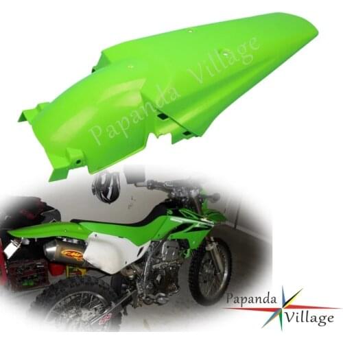 Plastic Green Universal Dirt Bike Motocross Mudguards Protector Motorcycle Rear Fenders for Kawasaki KX KLX KXF 65 125 250 450