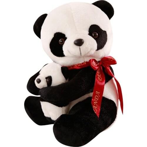25/50CM Good Quality Sitting Mother and Baby Panda Plush Toys Stuffed Panda Dolls Soft Pillows Kids Toys Xmas Gifts Super Cute