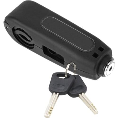 Portable Bike Handlebar Lock Bicycle Grip Security Lock Motorcycle Padlock with Keys Bicycle Accessories