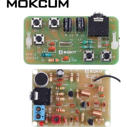 DIY Kit FM Stereo Radio Module with Headset Adjustable 76-108MHz Wireless Receiver DC 3V