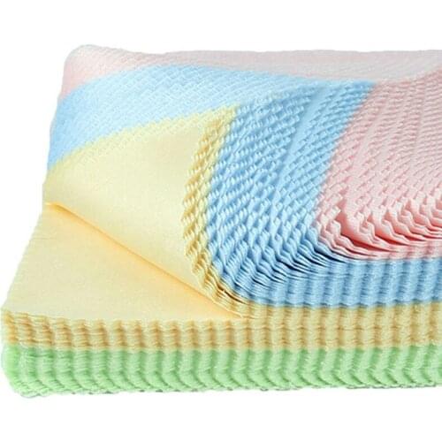 Multi Glasses Cleaning Cloth For Lens 12*12cm Microfiber Glasses Cleaner 4 colors mixed Lens Cloth Wipes For Camera Screen wh
