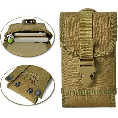 Tactical Army Fan Molle Bag Phone Belt Bag Outdoor Backpack Accessories Hiking Hunting Nylon Waist Bag