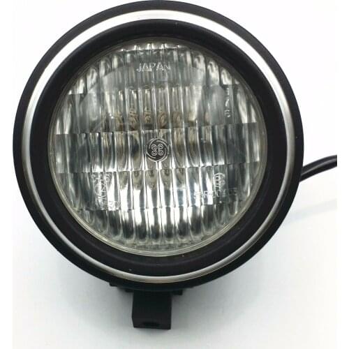 Universal Motorcycle Black Bullet 12V H4 light Bulb Headlight Lamp For Harley Bobber Chopper Dyna