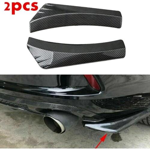 Pair Universal Car Rear Bumper Lip Diffuser Splitter Spoiler Scratch Protector For Honda Toyota GAZ BMW E90 E92