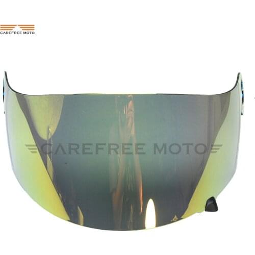 1 PCS Gold Motorcycle Helmet Visor Lens Full Face Shield Case for SUOMY Spec 1R Spec-1R Extreme Apex Visor Mask
