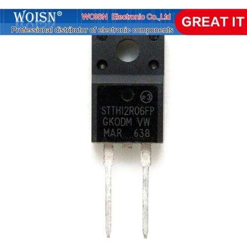 1pcs/lot STTH12R06FP STTH12R06 TO-220F 12A 600V In Stock