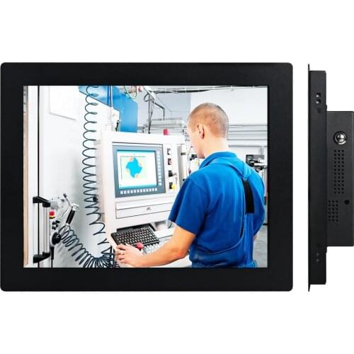 10.4/12.1/15 Inch Embedded Mini All In One PC Core i3 i5 i7 Resistance Touch windows 7/XP OS AIO Industrial Monitor Buckle