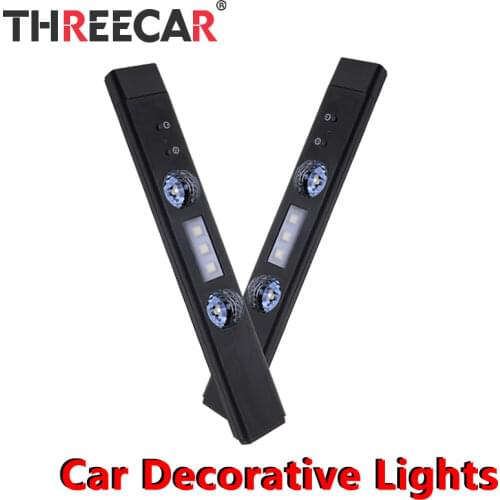 Car interior atmosphere LED light Car Foot Light Ambient Lamp With USB Wireless Remote Automotive Interior Decorative Lights
