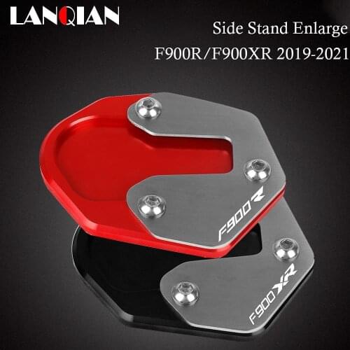 CNC Motorcycle Accessories For BMW F900R F900XR Side Stand Enlarger Plate Kickstand Enlarge Foot Shelf F900 R XR 2019 2020 2021