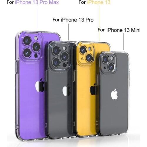 Case For iPhone 13 mini 13 Pro Max Transparent Silicon Fitted Bumper Soft Case for iPhone13 mini 13 Pro Max Clear Back Cover