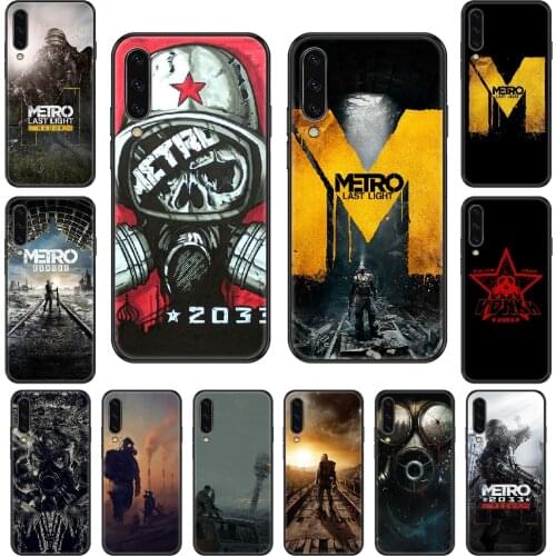 Game Metro 2033 Phone case For Samsung Galaxy A 3 5 8 9 10 20 30 40 50 70 E S Plus 2016 2017 2018 2019 black painting bumper 3D